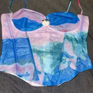 Fashion Nova Colorful Corset Top